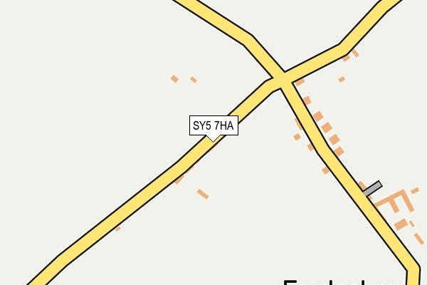 SY5 7HA map - OS OpenMap – Local (Ordnance Survey)