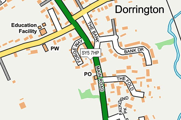 SY5 7HP map - OS OpenMap – Local (Ordnance Survey)