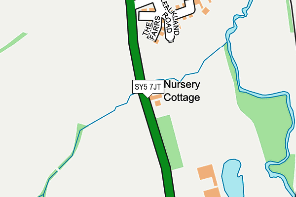 SY5 7JT map - OS OpenMap – Local (Ordnance Survey)