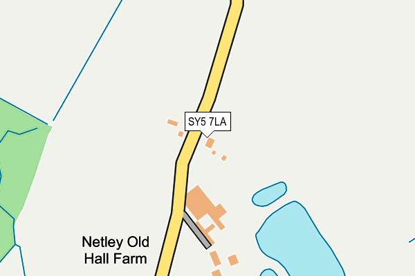 SY5 7LA map - OS OpenMap – Local (Ordnance Survey)