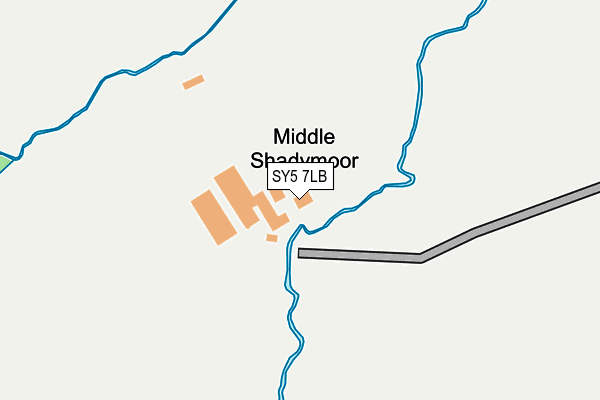 SY5 7LB map - OS OpenMap – Local (Ordnance Survey)