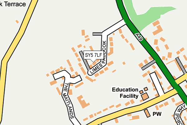 SY5 7LF map - OS OpenMap – Local (Ordnance Survey)