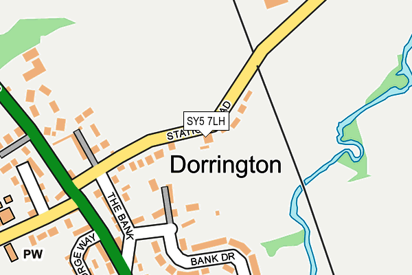 SY5 7LH map - OS OpenMap – Local (Ordnance Survey)