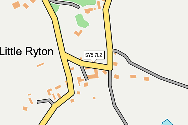 SY5 7LZ map - OS OpenMap – Local (Ordnance Survey)