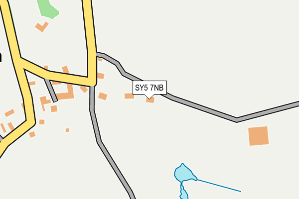 SY5 7NB map - OS OpenMap – Local (Ordnance Survey)