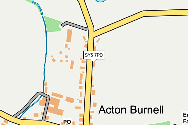 SY5 7PD map - OS OpenMap – Local (Ordnance Survey)