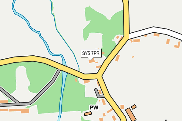 SY5 7PR map - OS OpenMap – Local (Ordnance Survey)
