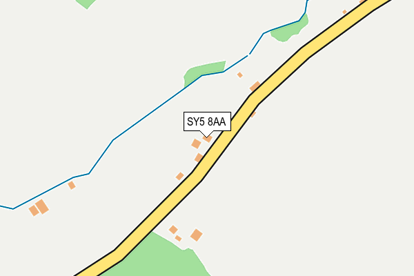 SY5 8AA map - OS OpenMap – Local (Ordnance Survey)