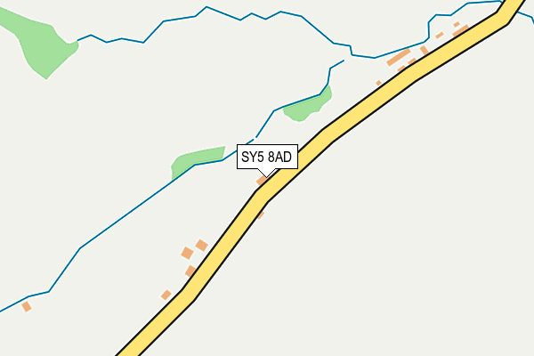 SY5 8AD map - OS OpenMap – Local (Ordnance Survey)