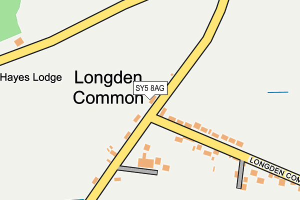 SY5 8AG map - OS OpenMap – Local (Ordnance Survey)