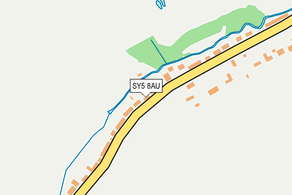 SY5 8AU map - OS OpenMap – Local (Ordnance Survey)