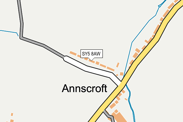 SY5 8AW map - OS OpenMap – Local (Ordnance Survey)