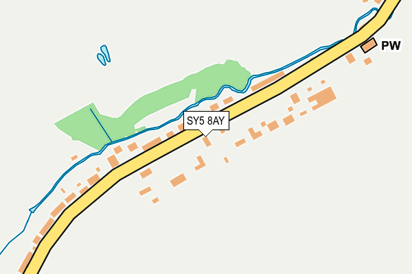 SY5 8AY map - OS OpenMap – Local (Ordnance Survey)