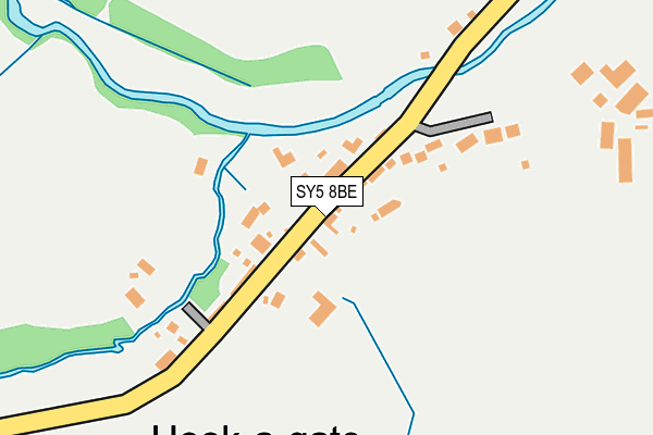 SY5 8BE map - OS OpenMap – Local (Ordnance Survey)