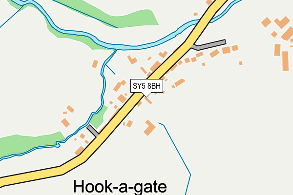 SY5 8BH map - OS OpenMap – Local (Ordnance Survey)