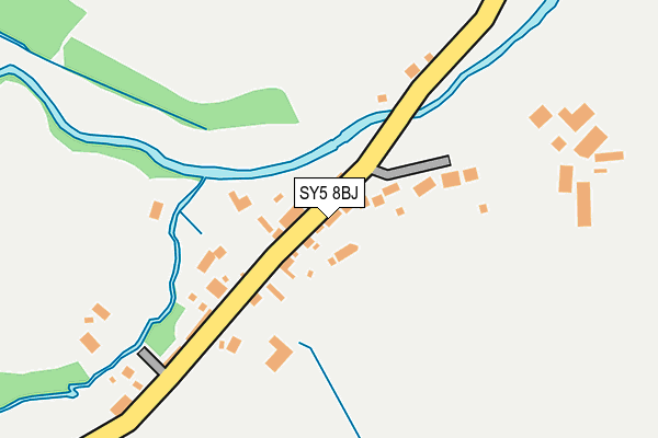 SY5 8BJ map - OS OpenMap – Local (Ordnance Survey)