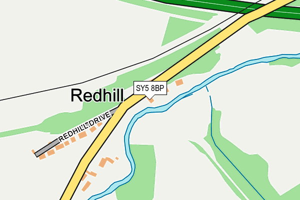SY5 8BP map - OS OpenMap – Local (Ordnance Survey)