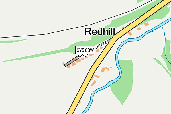 SY5 8BW map - OS OpenMap – Local (Ordnance Survey)