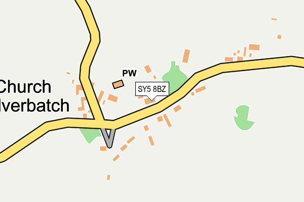 SY5 8BZ map - OS OpenMap – Local (Ordnance Survey)