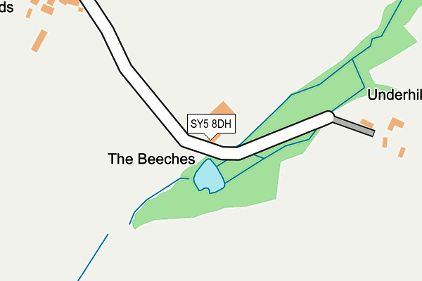 SY5 8DH map - OS OpenMap – Local (Ordnance Survey)