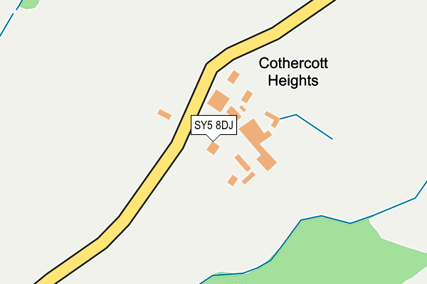 SY5 8DJ map - OS OpenMap – Local (Ordnance Survey)