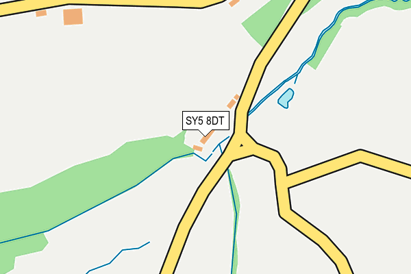 SY5 8DT map - OS OpenMap – Local (Ordnance Survey)