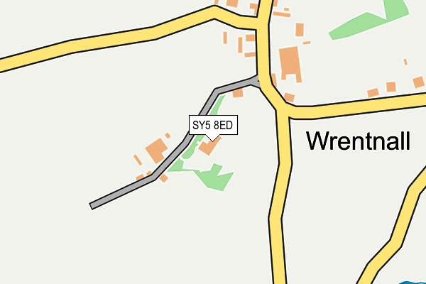 SY5 8ED map - OS OpenMap – Local (Ordnance Survey)