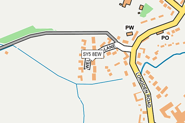 SY5 8EW map - OS OpenMap – Local (Ordnance Survey)