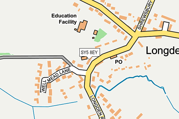 SY5 8EY map - OS OpenMap – Local (Ordnance Survey)