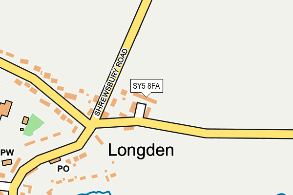 SY5 8FA map - OS OpenMap – Local (Ordnance Survey)