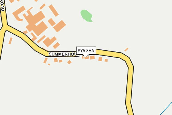 SY5 8HA map - OS OpenMap – Local (Ordnance Survey)