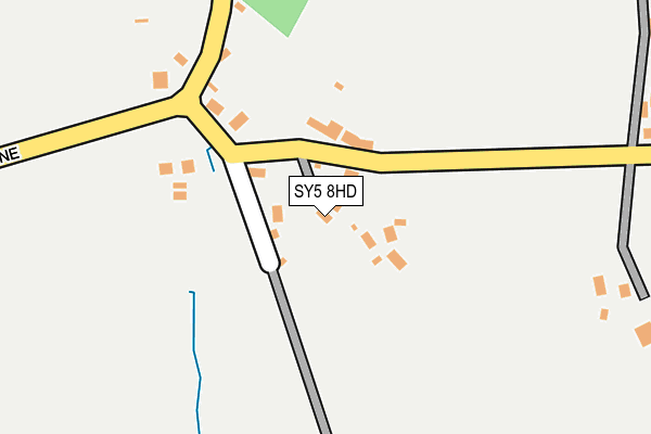 SY5 8HD map - OS OpenMap – Local (Ordnance Survey)