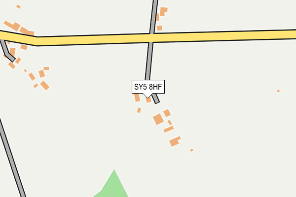 SY5 8HF map - OS OpenMap – Local (Ordnance Survey)