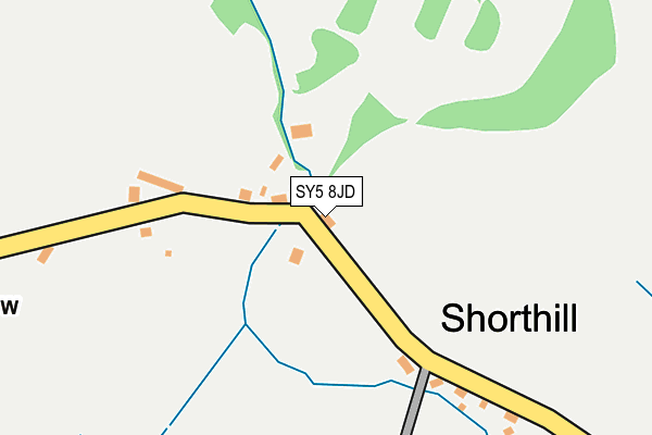 SY5 8JD map - OS OpenMap – Local (Ordnance Survey)