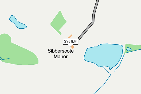 SY5 8JF map - OS OpenMap – Local (Ordnance Survey)