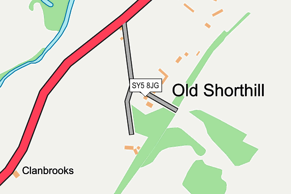 SY5 8JG map - OS OpenMap – Local (Ordnance Survey)