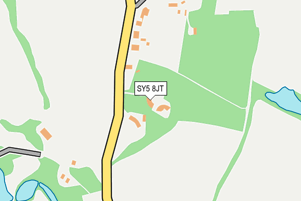 SY5 8JT map - OS OpenMap – Local (Ordnance Survey)