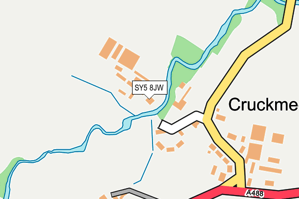 SY5 8JW map - OS OpenMap – Local (Ordnance Survey)