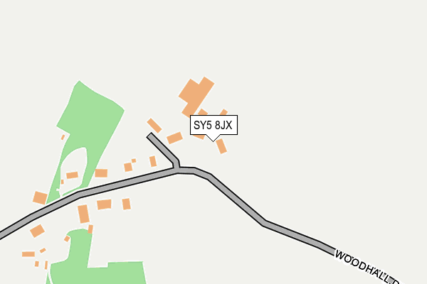 SY5 8JX map - OS OpenMap – Local (Ordnance Survey)