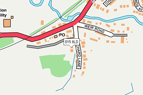 SY5 8LD map - OS OpenMap – Local (Ordnance Survey)