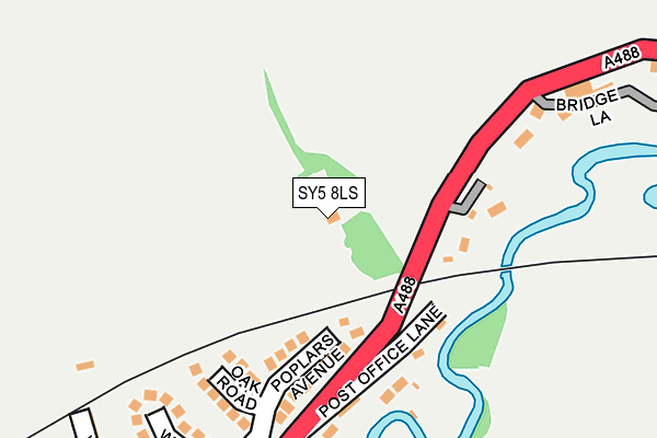 SY5 8LS map - OS OpenMap – Local (Ordnance Survey)