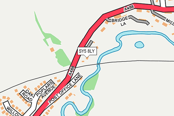 SY5 8LY map - OS OpenMap – Local (Ordnance Survey)