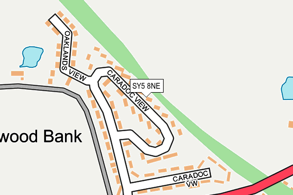 SY5 8NE map - OS OpenMap – Local (Ordnance Survey)