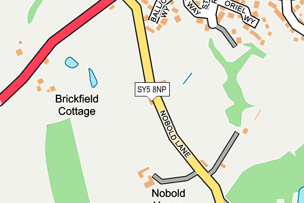 SY5 8NP map - OS OpenMap – Local (Ordnance Survey)