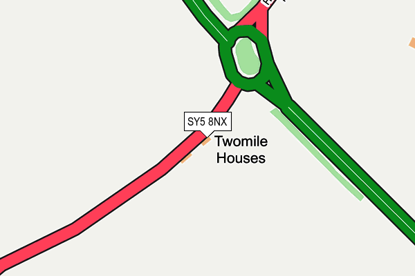 SY5 8NX map - OS OpenMap – Local (Ordnance Survey)