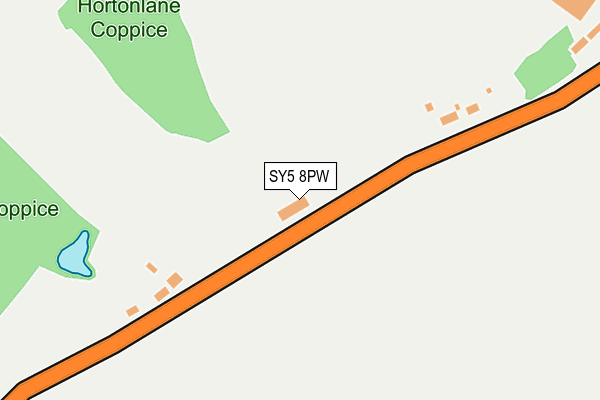 SY5 8PW map - OS OpenMap – Local (Ordnance Survey)