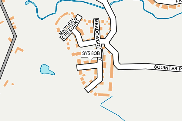 SY5 8QB map - OS OpenMap – Local (Ordnance Survey)