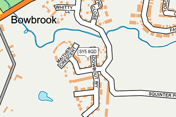 SY5 8QD map - OS OpenMap – Local (Ordnance Survey)