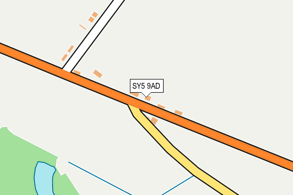 SY5 9AD map - OS OpenMap – Local (Ordnance Survey)