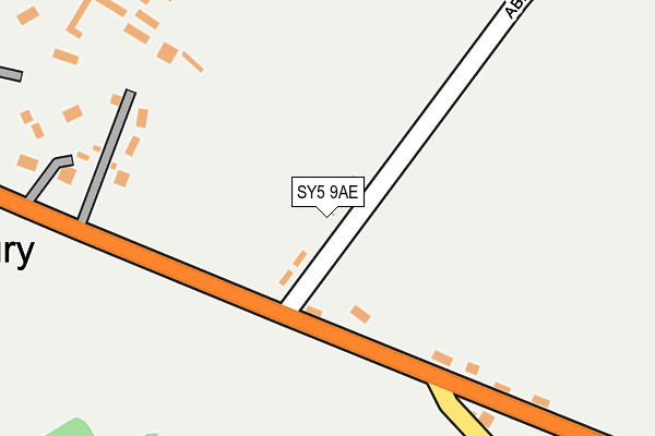 SY5 9AE map - OS OpenMap – Local (Ordnance Survey)